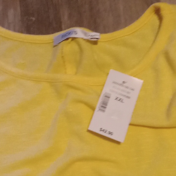Rickis XXL bright yellow top NWT - Picture 3 of 5